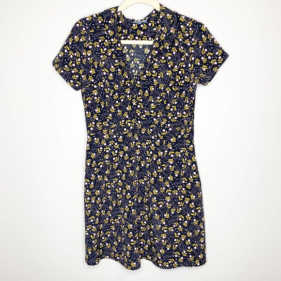ModCloth Dresses & Skirts - ModCloth Black Floral Dress Size 14